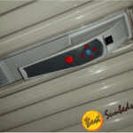 Interior view of Ergoline Esprit 770s Dynamic Power with lamps