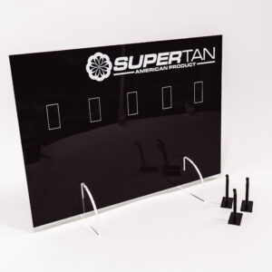 supertan acrylic stand for sachets