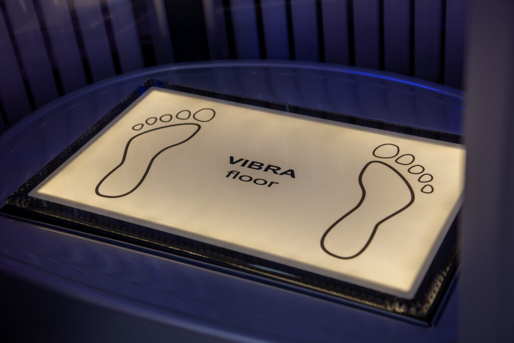 Vertical Sunbed With Vibra Floor Inside Didcot Tanning Salon