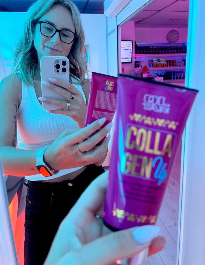 Close Up Of With Ql Tan Products At The Tanning Bar Melksham