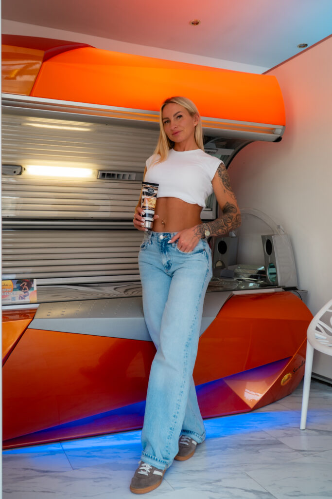 Lay Down Ergoline Tanning Bed Inside The Tanning Bar Melksham Powered By Best Sunbeds Ltd