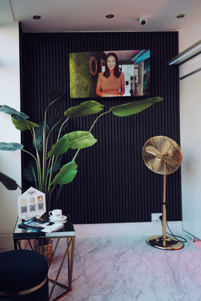 Luxury Tanning Studio Interior At The Tanning Bar Melksham With Clean And Bright Decor
