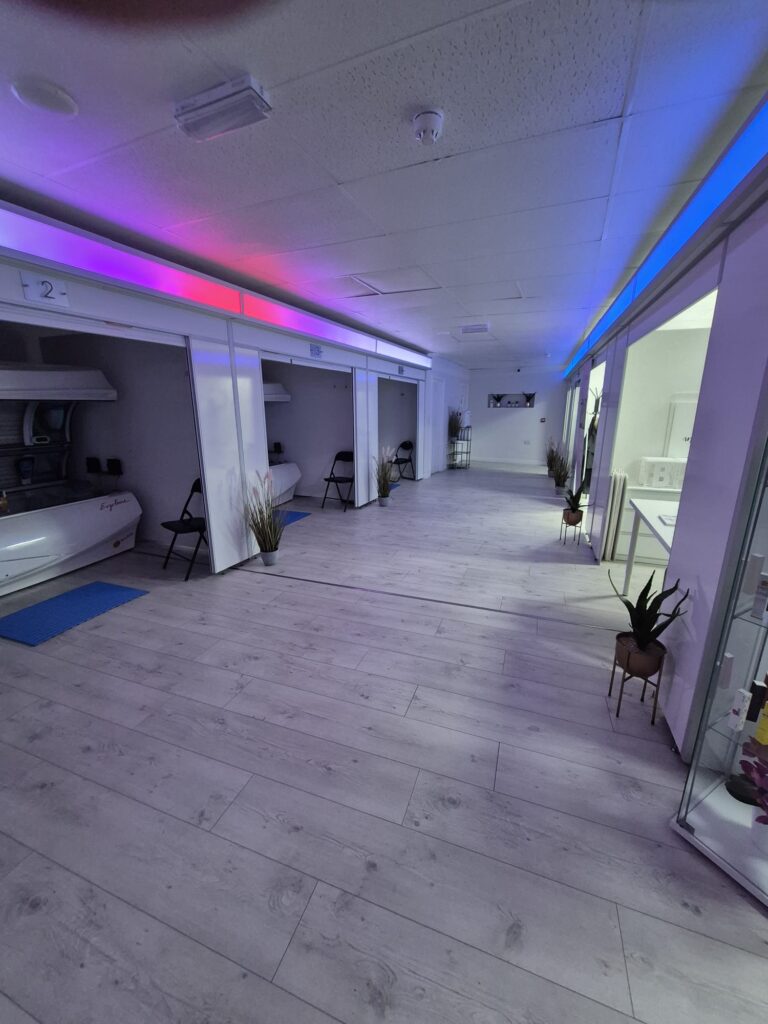 Modern Solaris Tanning Studio Peterborough Interior With Advanced Ergoline Sunbeds