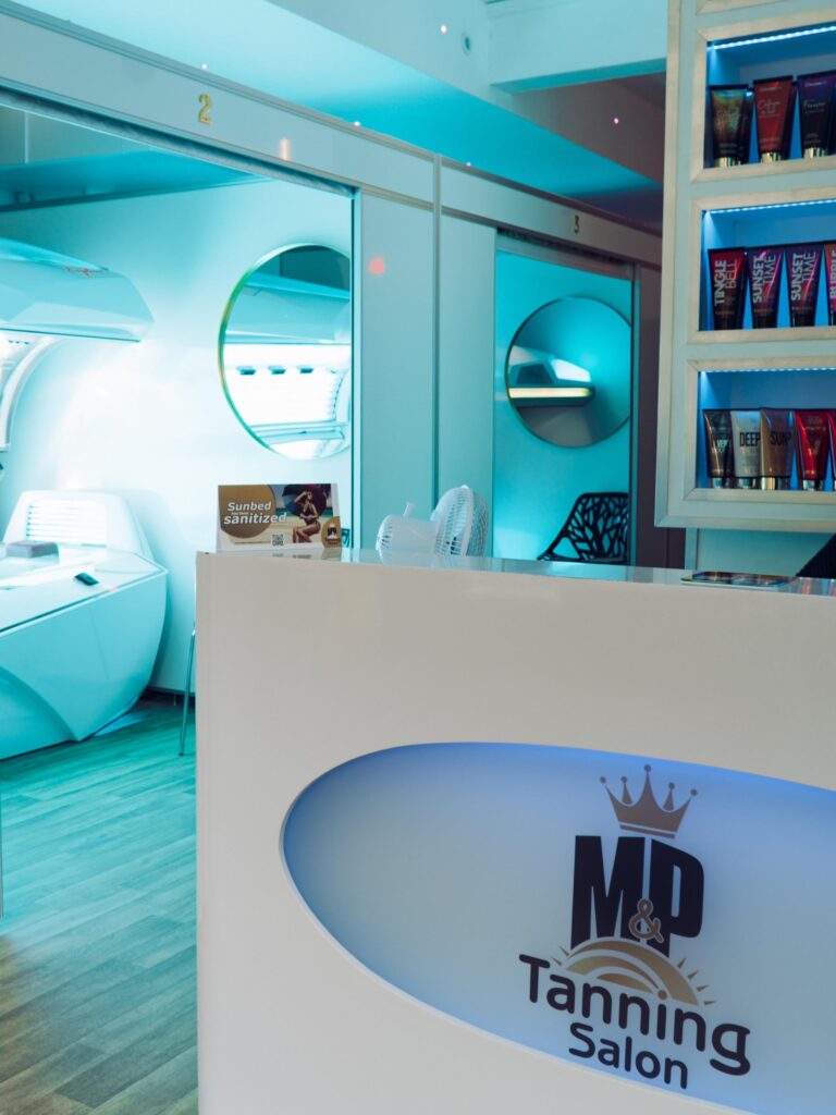 Modern Sunbeds At M&p Tanning Salon Trowbridge, Wiltshire