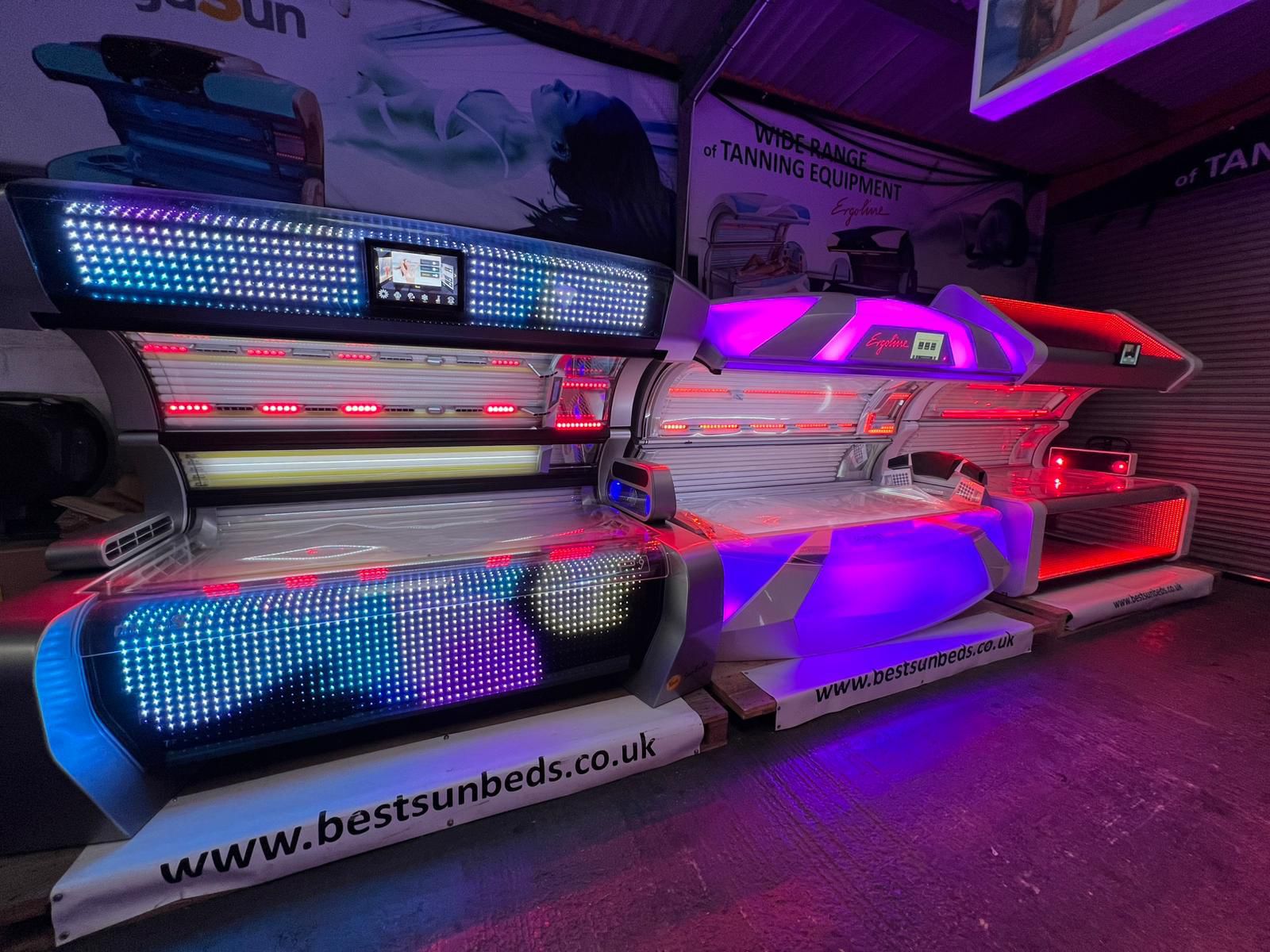 Commercial sunbed equipment at Best Sunbeds
